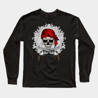 Skull Guns Long Sleeve T-Shirt